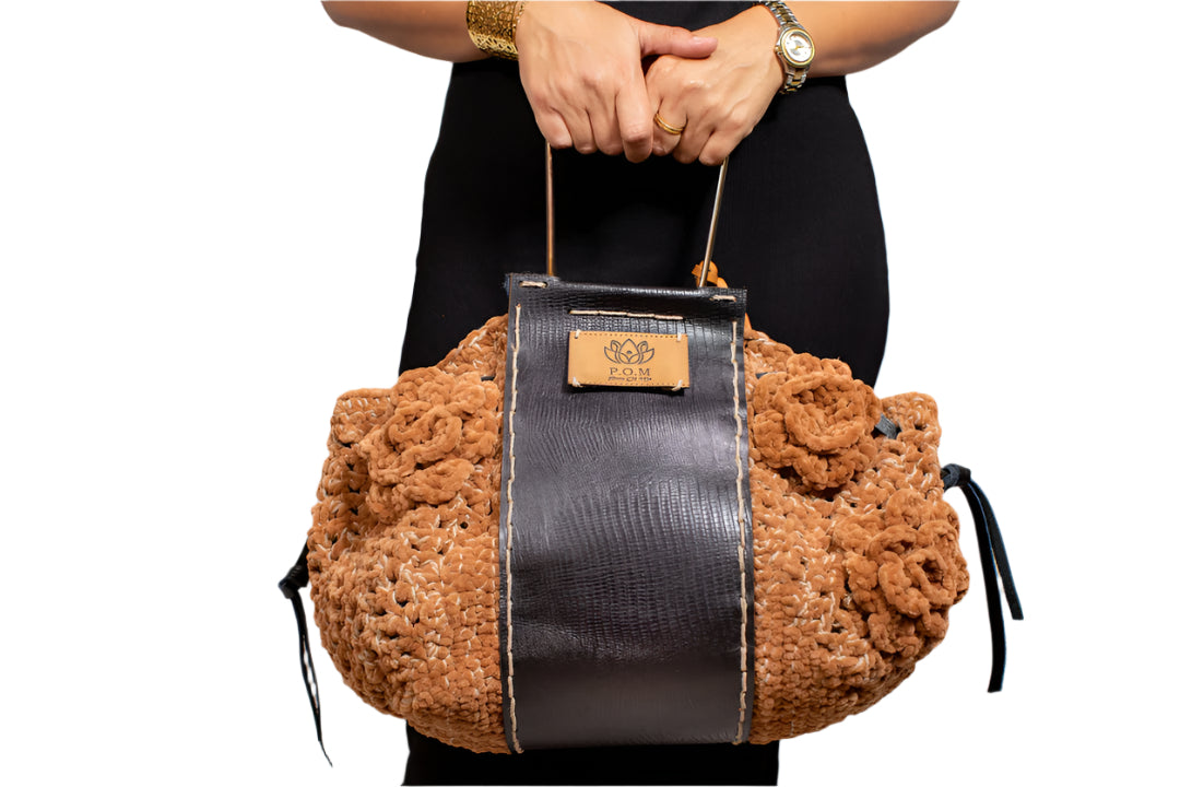 Maroon Bloom Pouch
