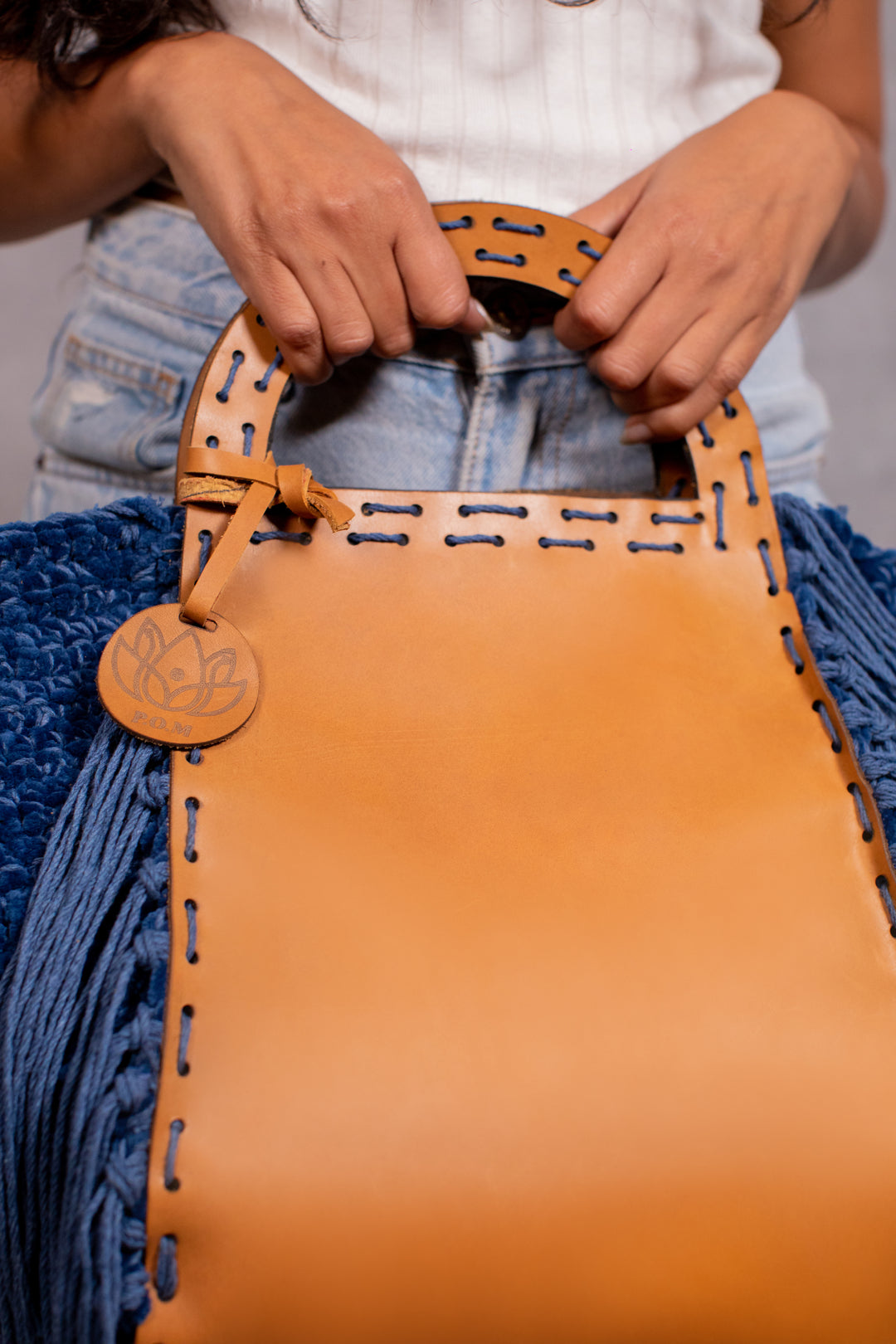 Navy Flair Tote